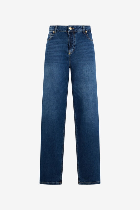 RC Blue Jeans Trousers with Monogram RC RC Blue Jeans Trousers with Monogram RC DARK BLUE QOJ207-DLO08