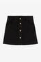 JU Jupe en jean à ornement RC Monogram JU Jupe en jean à ornement RC Monogram Noir RJJ301-DS015
