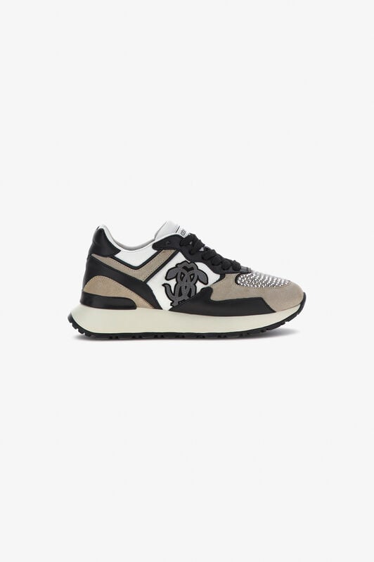 RC Sneakers with Monogram Mirror Snake RC Sneakers with Monogram Mirror Snake BIANCO/NERO RKS047-PZB31
