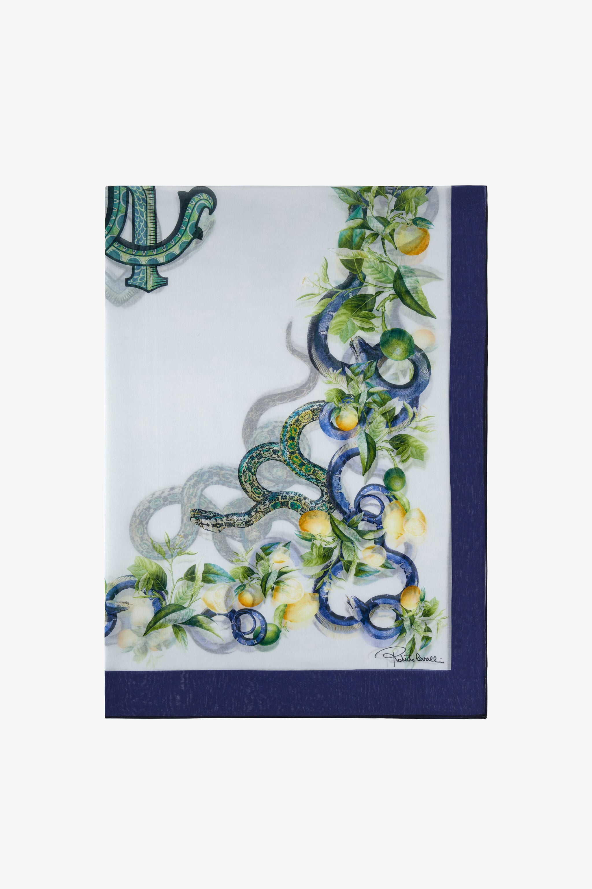 RC Pareo Roberto Cavalli with Lemon print RC Pareo Roberto Cavalli with Lemon print Blue SYI00D-1SL58