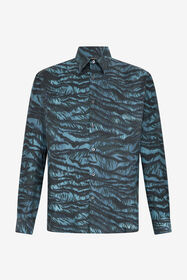 RC Tiger Skin print shirt BLUE OOT70A-2NO65