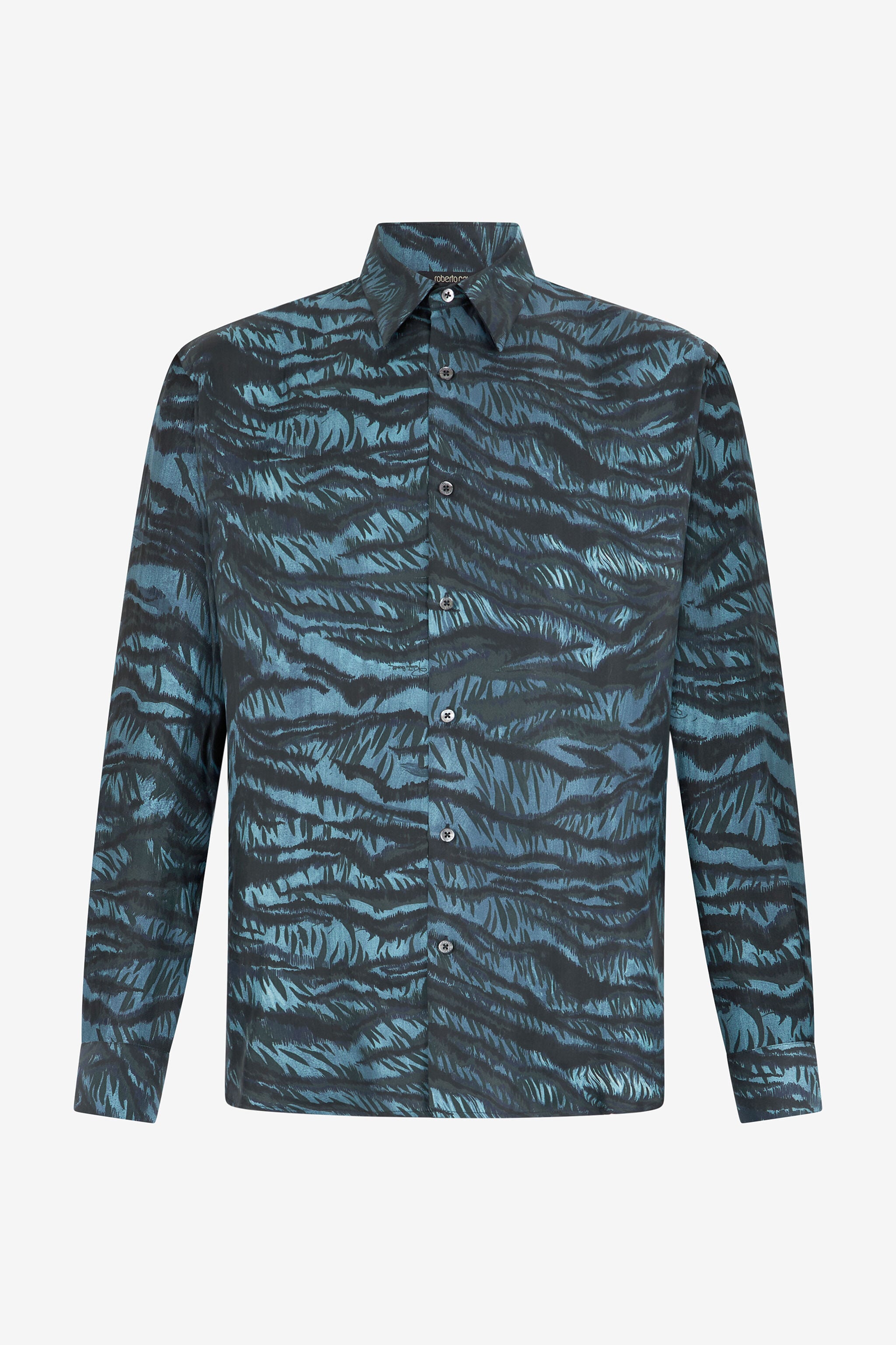 RC Tiger Skin print shirt BLUE OOT70A-2NO65