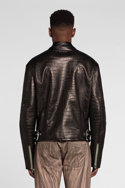 RC Snakeskin-effect leather jacket RC Snakeskin-effect leather jacket Black QRP810-PFF21