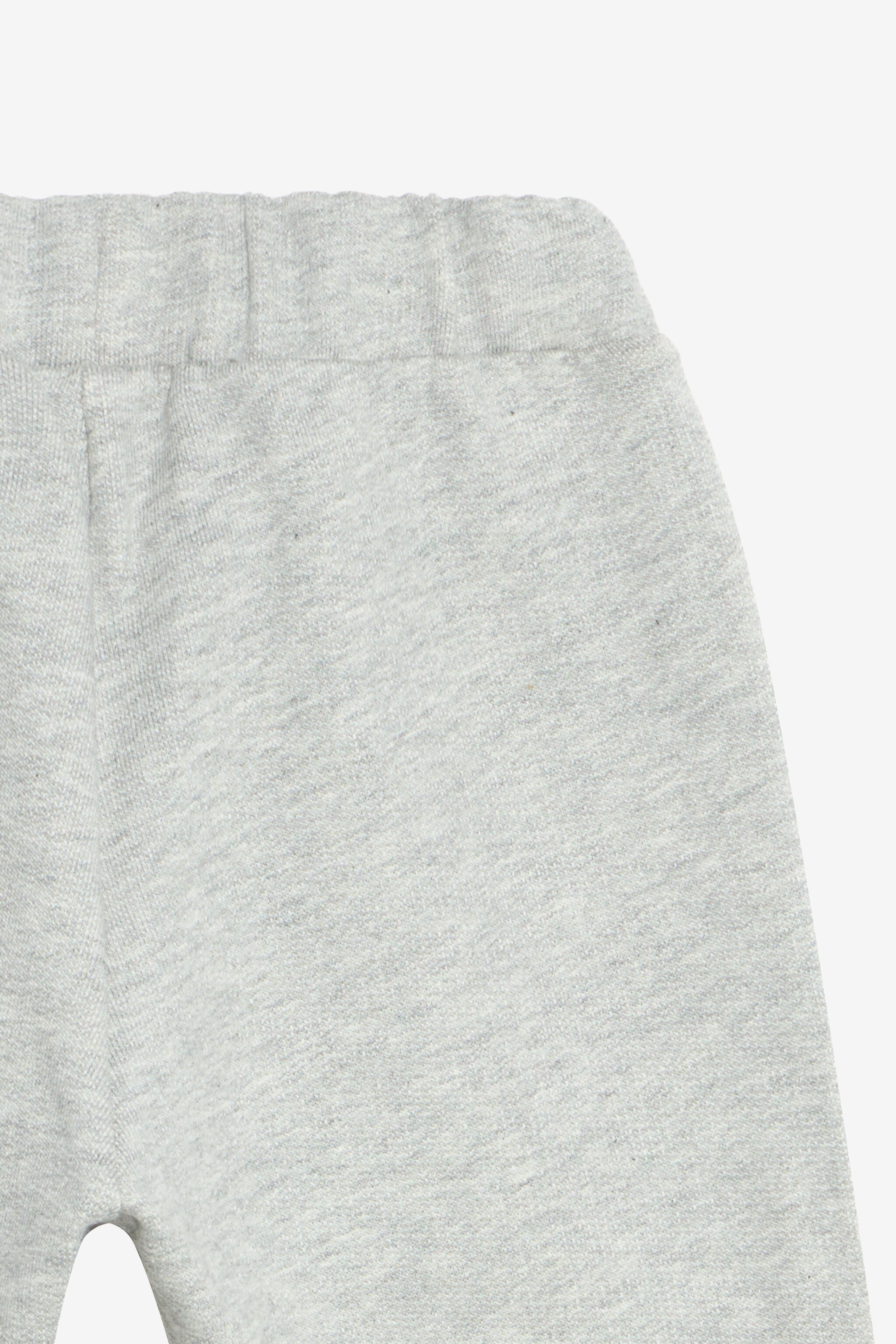 JU Grey Baby Jogging Pants With Logo Patch JU Grey Baby Jogging Pants With Logo Patch GREY MELANGE UJT213-CF050