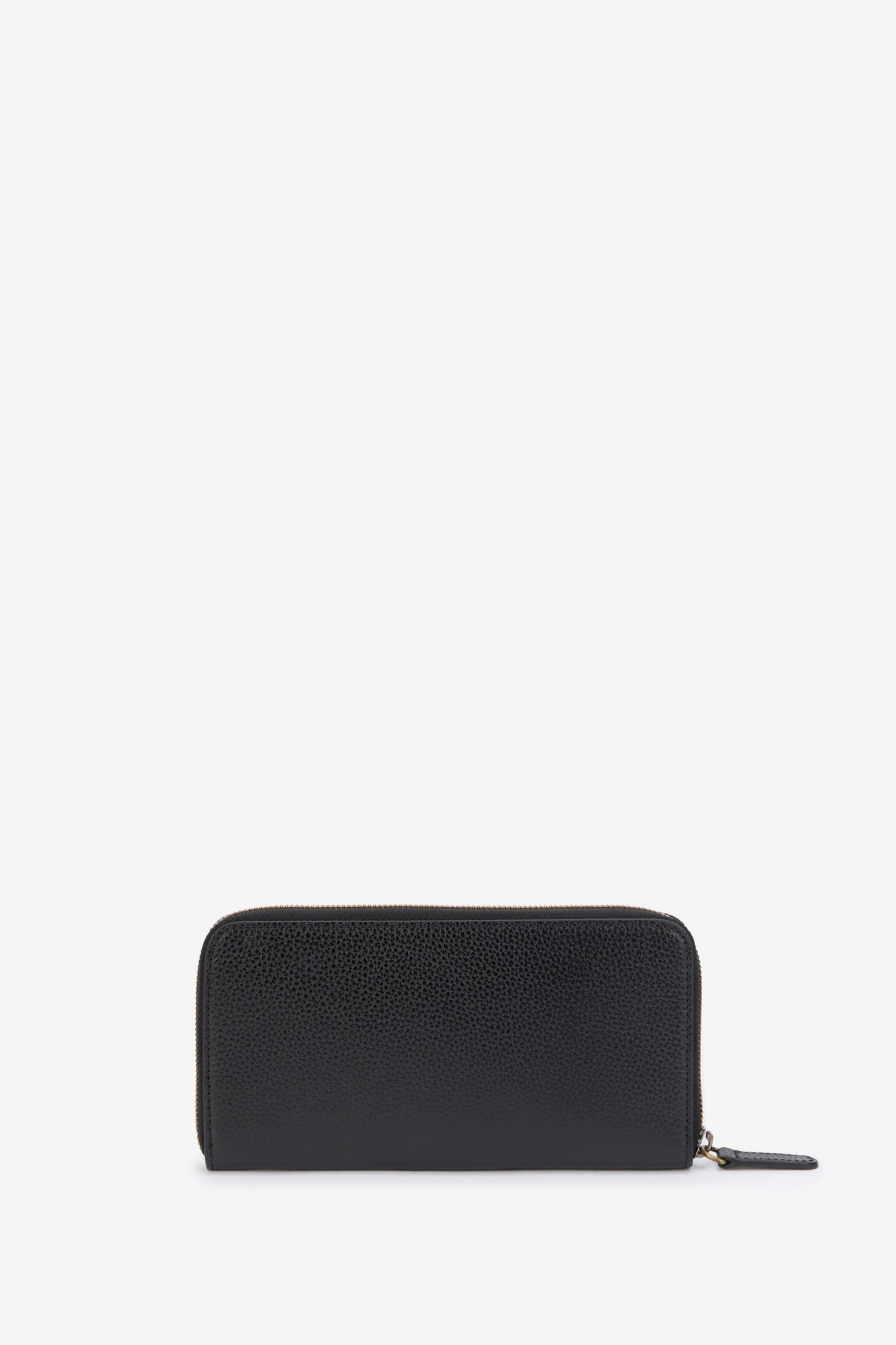 RC Black Zip-Around Wallet With Mirror Snake Monogram RC Black Zip-Around Wallet With Mirror Snake Monogram BLACK QOA00C-PZO37