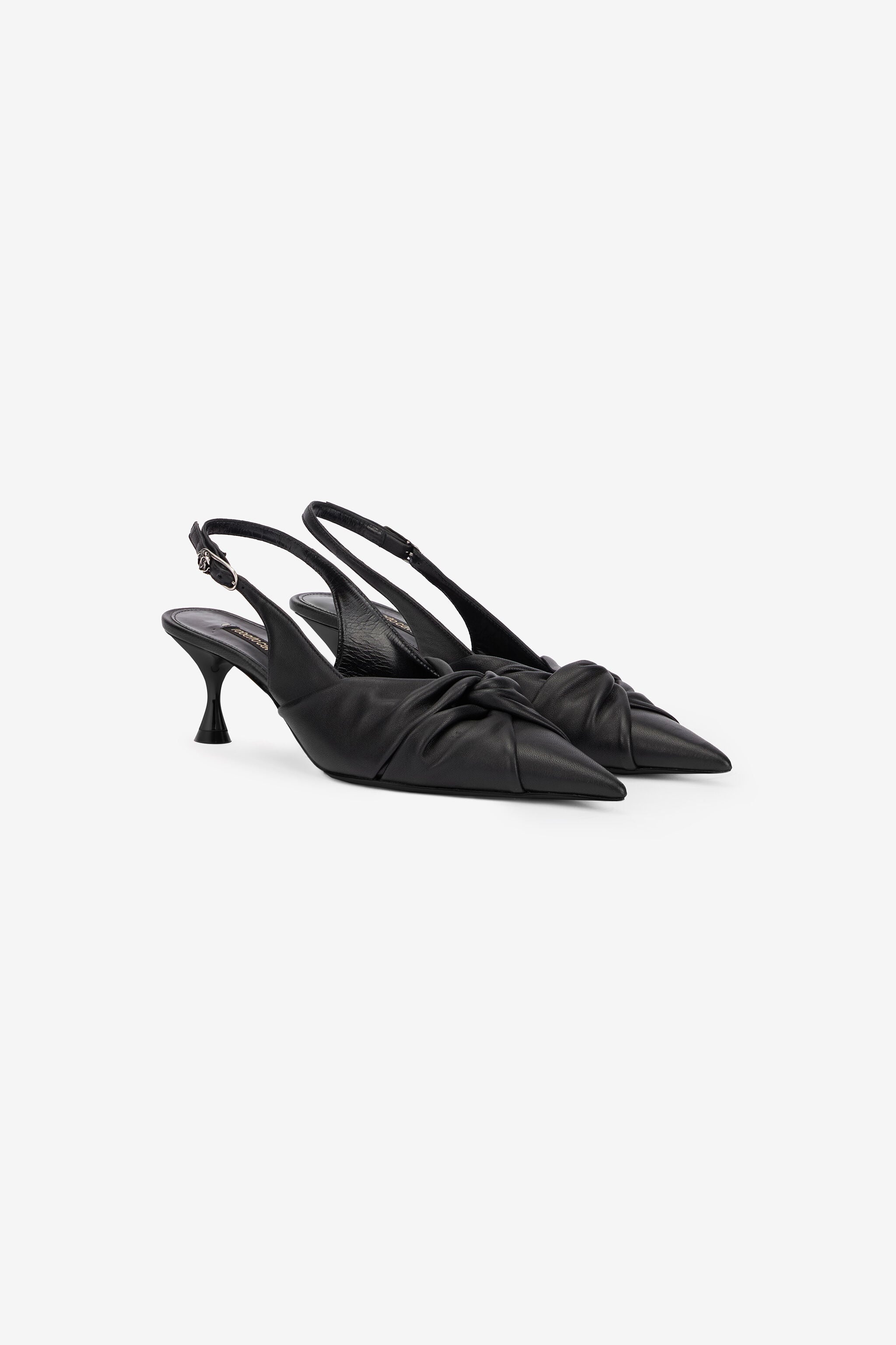 RC Slingbacks Aus Leder RC Slingbacks Aus Leder Schwarz UKS012-PN003