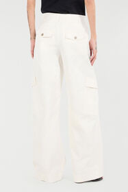 RC Stretch Cotton Pants With Python Print White UKT211-4NN53