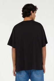 JC Black T-Shirt with Graphic and Logo BLACK VFT072-VF116