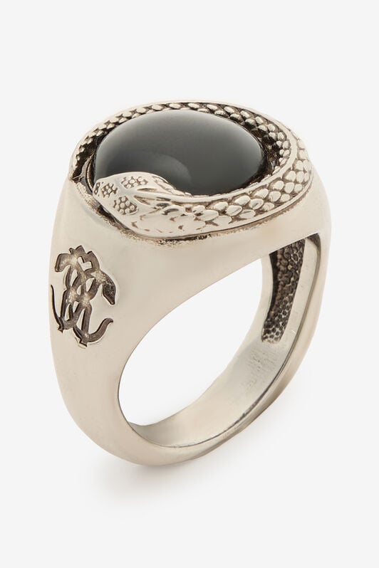 RC Cocktail Ring With Snake RC Cocktail Ring With Snake Silver URG009-AM021