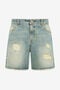 JC Short en coton effet usé INDIGO UFT099-UF150