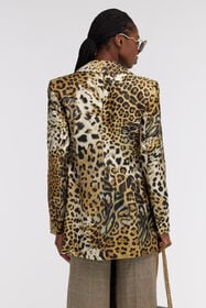 RC Jaguar Skin print Blazer Light Brown SKT405-4QG34