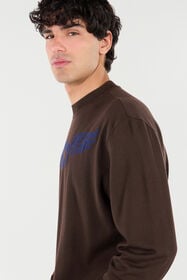 RC Wollpullover Mit Logo Samt Flügeln Braun VRM601-MQ015
