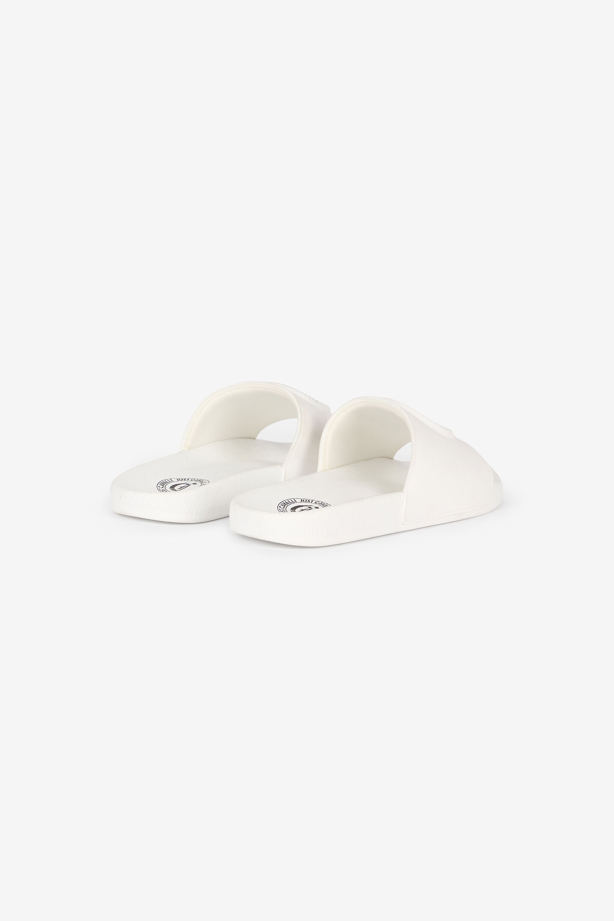 JC Slides Con Monogram JC E Logo Bianco UFS044-UF366