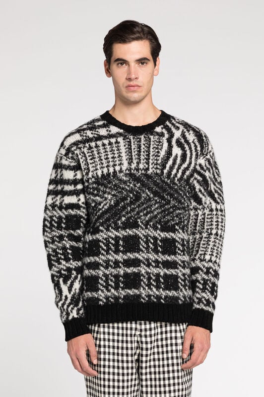 RC Maglione con motivo a intarsio RC Maglione con motivo a intarsio BLACK RRM614-MA006