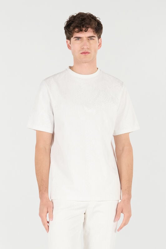 RC Camiseta Estampado Escamas De Serpiente RC Camiseta Estampado Escamas De Serpiente Blanco URT61G-3PN53