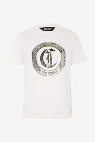 JC T-Shirt With JC Monogram WHITE UFT131-UF185
