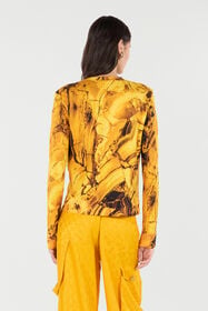 RC Cardigan À Imprimé Ambre Jaune VKM906-MQ034