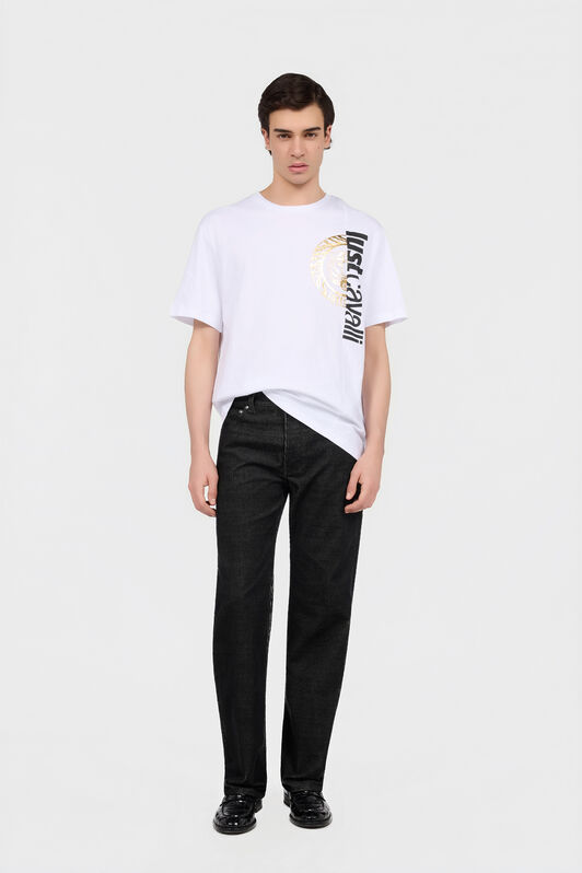 JC White T-Shirt with Logo JC White T-Shirt with Logo WHITE Q61255-Q0158