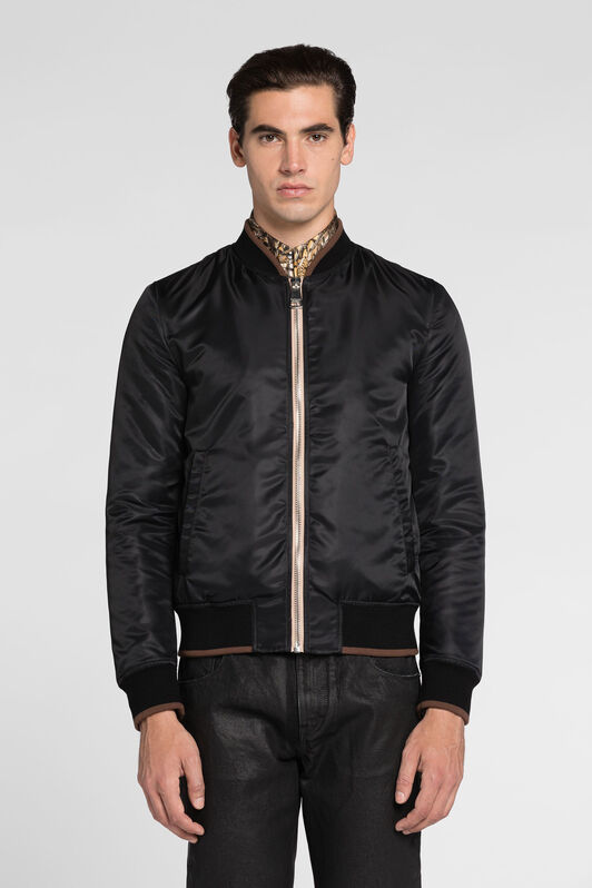 RC Embroidered animal motif bomber jacket RC Embroidered animal motif bomber jacket Black QRT527-RD051