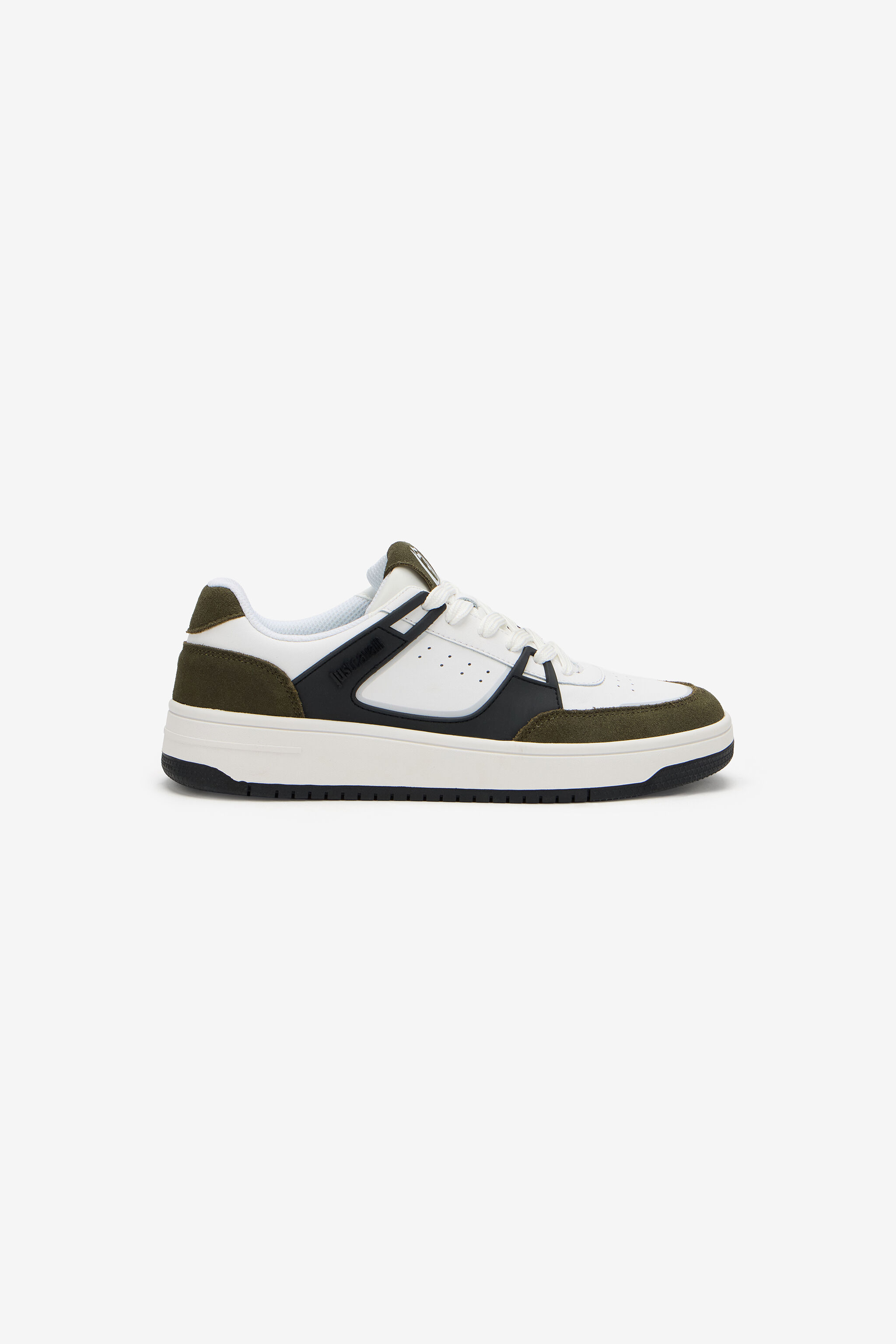 Leather Sneakers in 003+919 for Men | Roberto Cavalli®