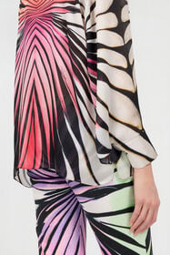 RC Ray Of Paradise Print Silk Shirt CORAL XKT700-CTM33