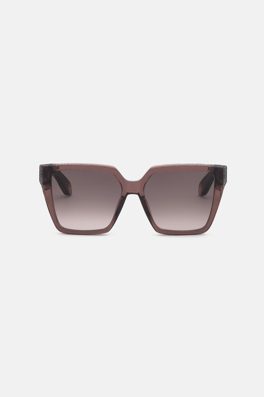 RC Wide and femenine sunglasses SHINY TRANSP.BROWN VALD10-ID248