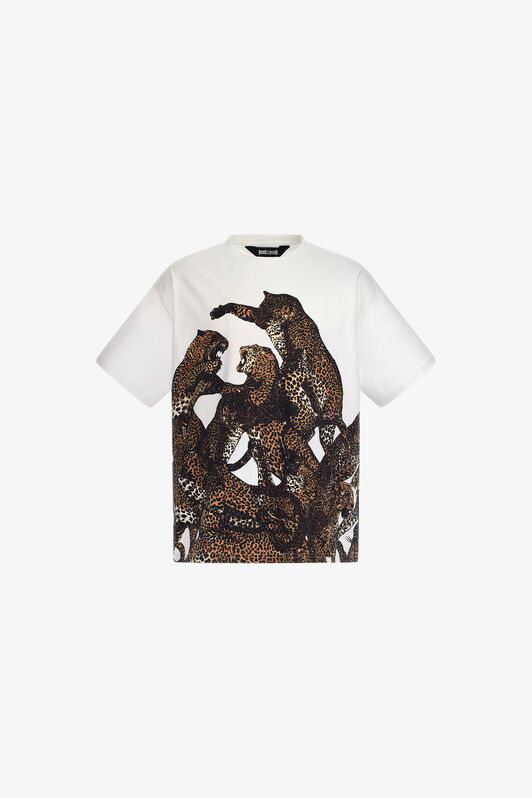 JC Just Cavalli T-shirt JC Just Cavalli T-shirt White TFT019-TF036