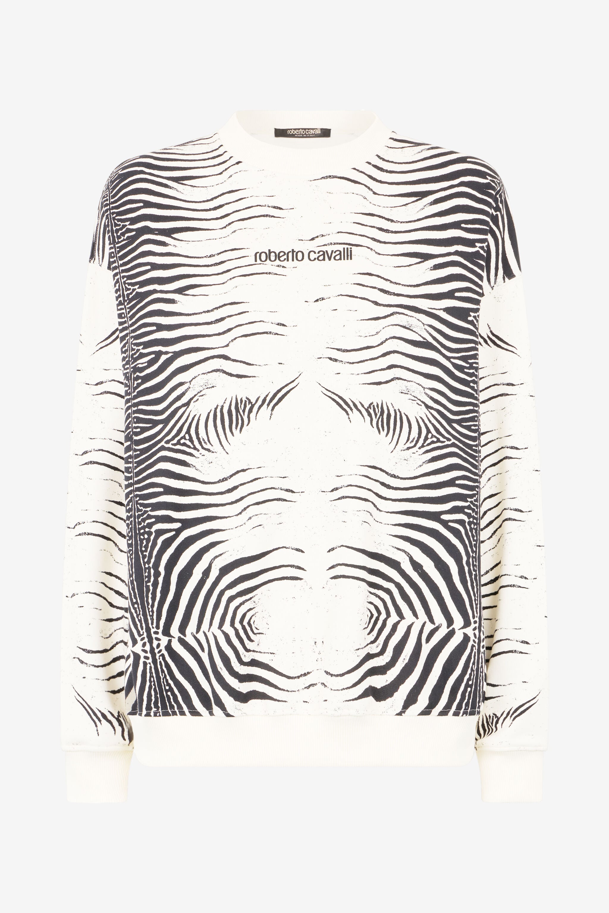 RC Sudadera con estampado cebra y logotipo RC Sudadera con estampado cebra y logotipo Negro/Blanco UKT67E-2GN49