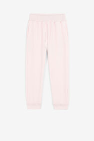 JU Pantalon de jogging à logo imprimé Rose QJT262-CF050