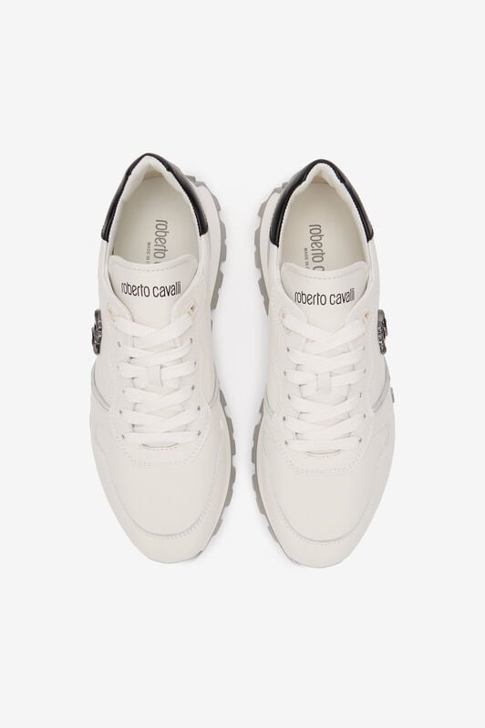 RC White Sneakers With RC Monogram WHITE SOS00J-PZA80