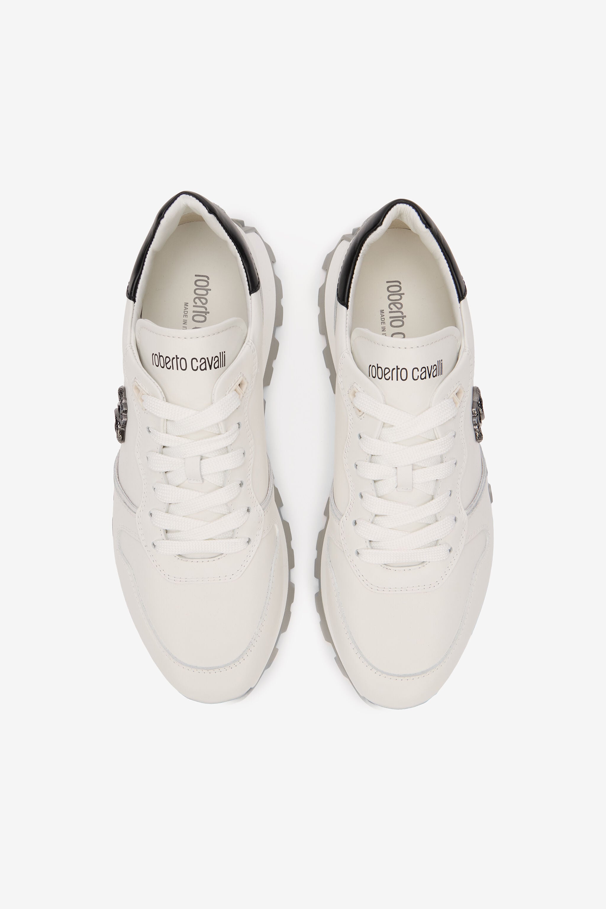 RC White Sneakers With RC Monogram WHITE SOS00J-PZA80
