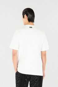 RC T-Shirt mit Logo und Mininieten Weiß URT61I-JD060