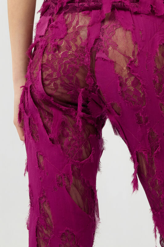 RC Pants with Destroyed-Effect Lace RC Pants with Destroyed-Effect Lace CYCLAMEN XWT206-GG010