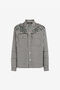 RC Turquoise-Embellished Gingham Jacket RC Turquoise-Embellished Gingham Jacket Black/White RRT752-AIC02