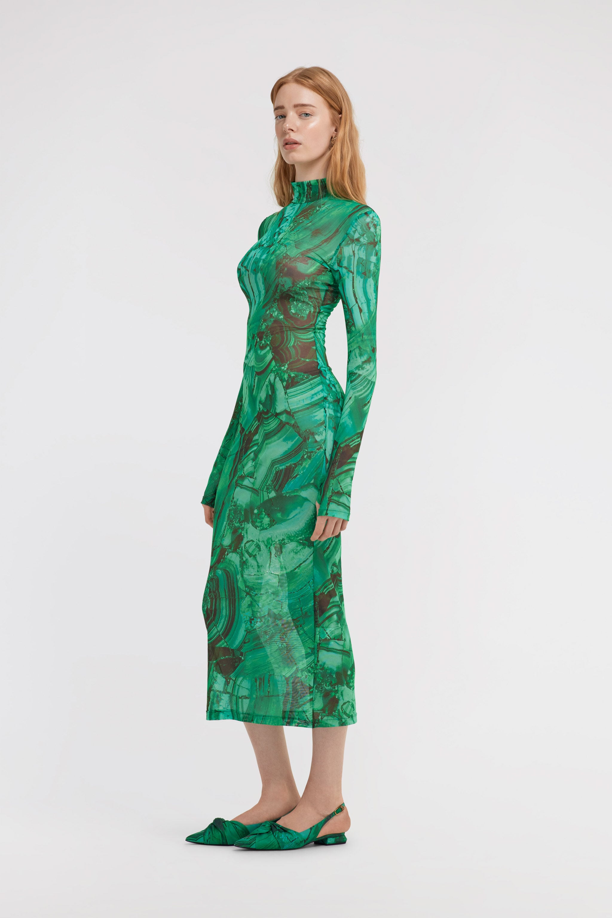 RC Malachite Print Dress RC Malachite Print Dress Green TKT130-6HN06