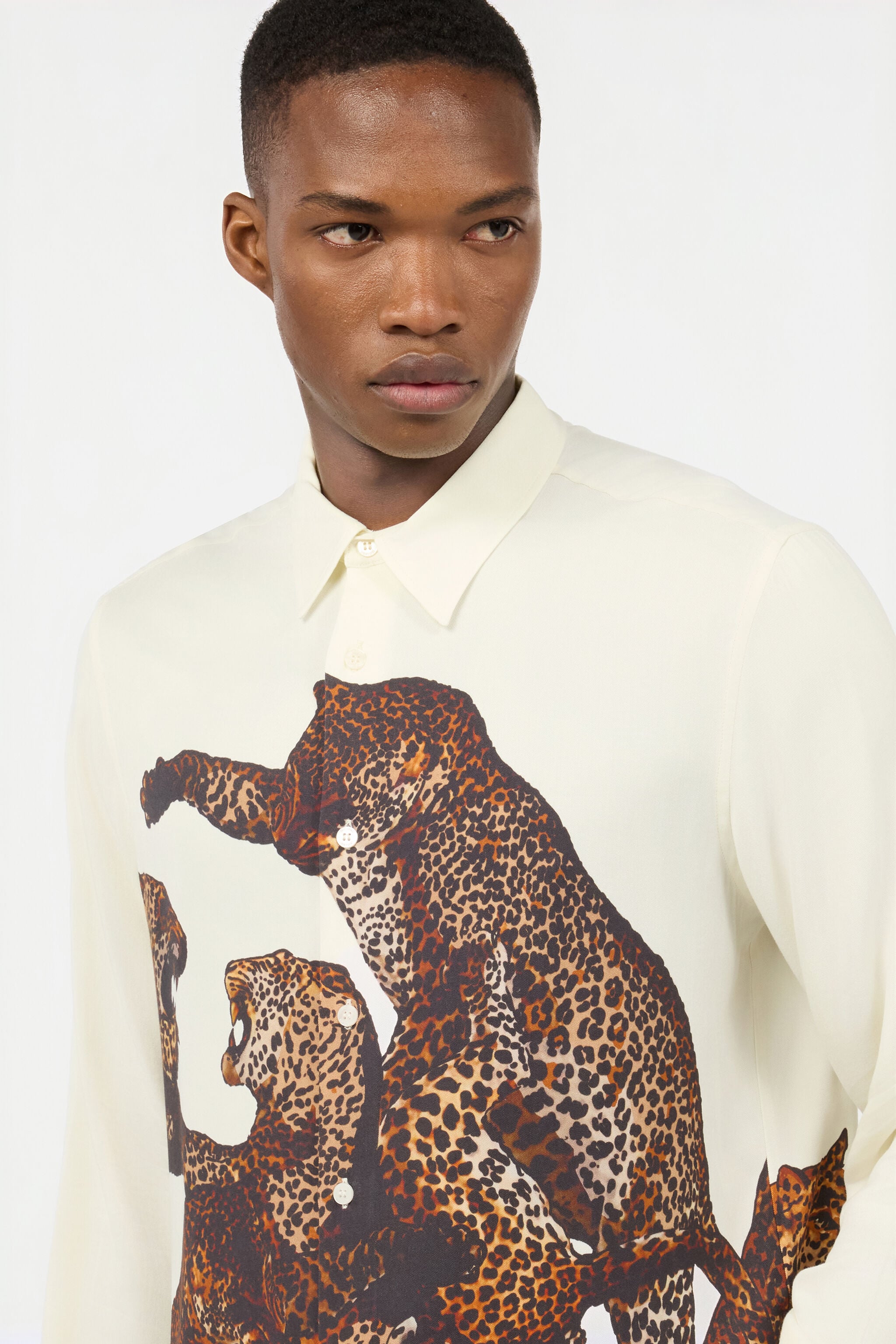 JC Just Cavalli Shirt JC Just Cavalli Shirt Ivory TFM010-TF081