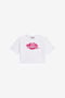 JC T-shirt Crop Blanc Avec Imprimé et Logo JC T-shirt Crop Blanc Avec Imprimé et Logo WHITE WFT63L-5B007