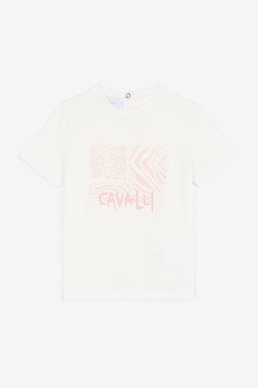 JU Animalier Patchwork-Print T-Shirt JU Animalier Patchwork-Print T-Shirt Pink OJT638-JV025