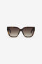 RC Lunettes de soleil avec partie frontale large et féminine SHINY BROWN/YELLOW H UALD16-ID211