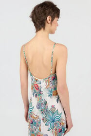 JC Tropical Garden Print Dress TURCHESE CHIRO WFT312-WF710