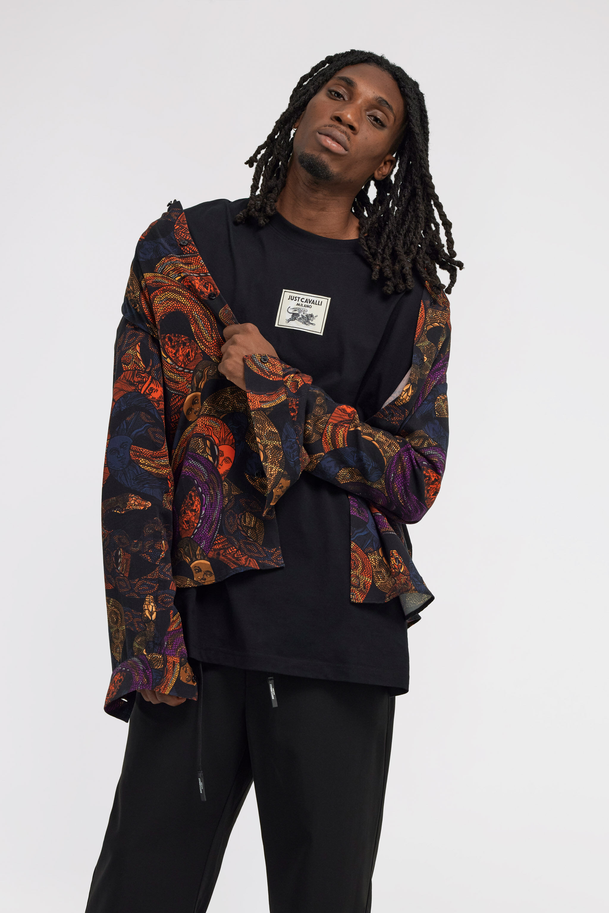 JC Just Cavalli Shirt JC Just Cavalli Shirt Dunkelblau TFM012-TF083