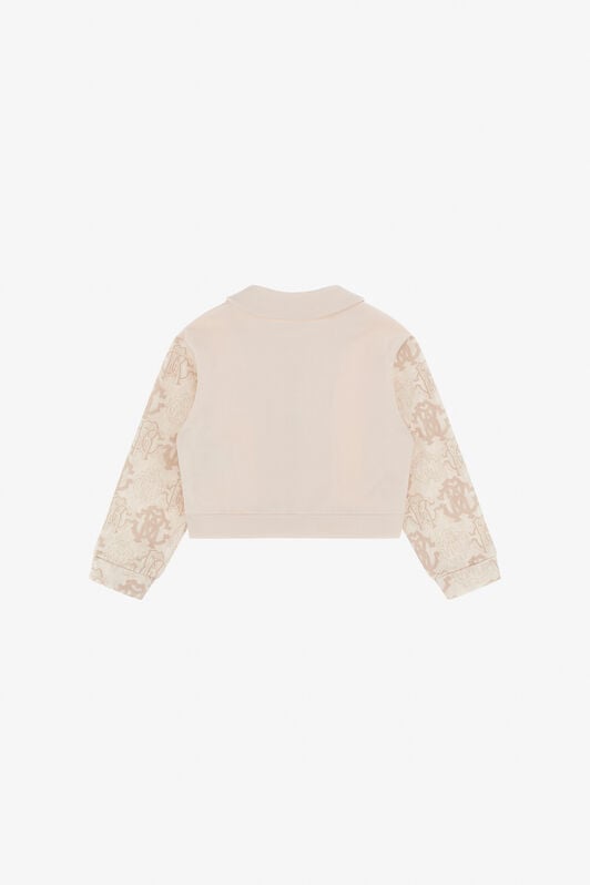 JU Cropped-Sweatshirt Mit Monogramm RC JU Cropped-Sweatshirt Mit Monogramm RC BEIGE TJT68S-CF050