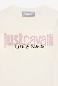 JC T-Shirt with Rhinestone Logo MARSHMALLOW XFT63F-JD005