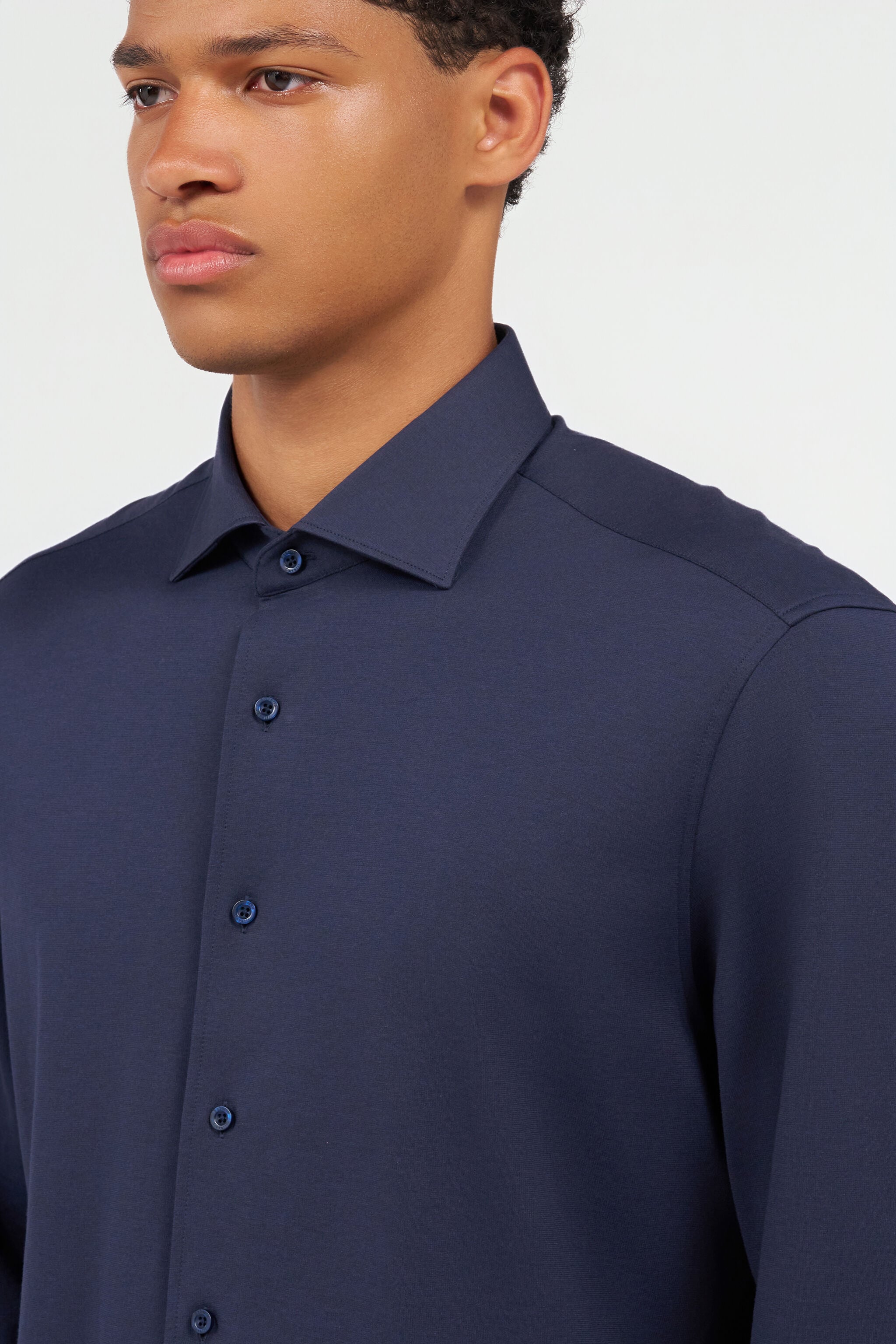 RC Navy Blue Shirt With Monogram RC RC Navy Blue Shirt With Monogram RC NAVY QOT70H-CE007