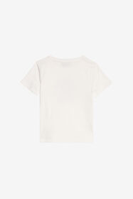 JU Glitzerndes Logo-T-Shirt IVORY XJT62E-JD003
