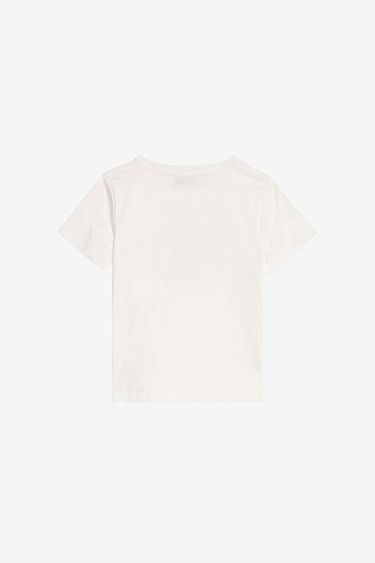 JU Glitzerndes Logo-T-Shirt IVORY XJT62E-JD003