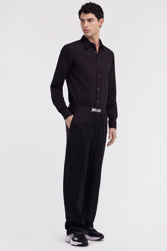 JC Just Cavalli Pants with Elastic Waist JC Just Cavalli Pants with Elastic Waist Schwarz RRT000-RR041