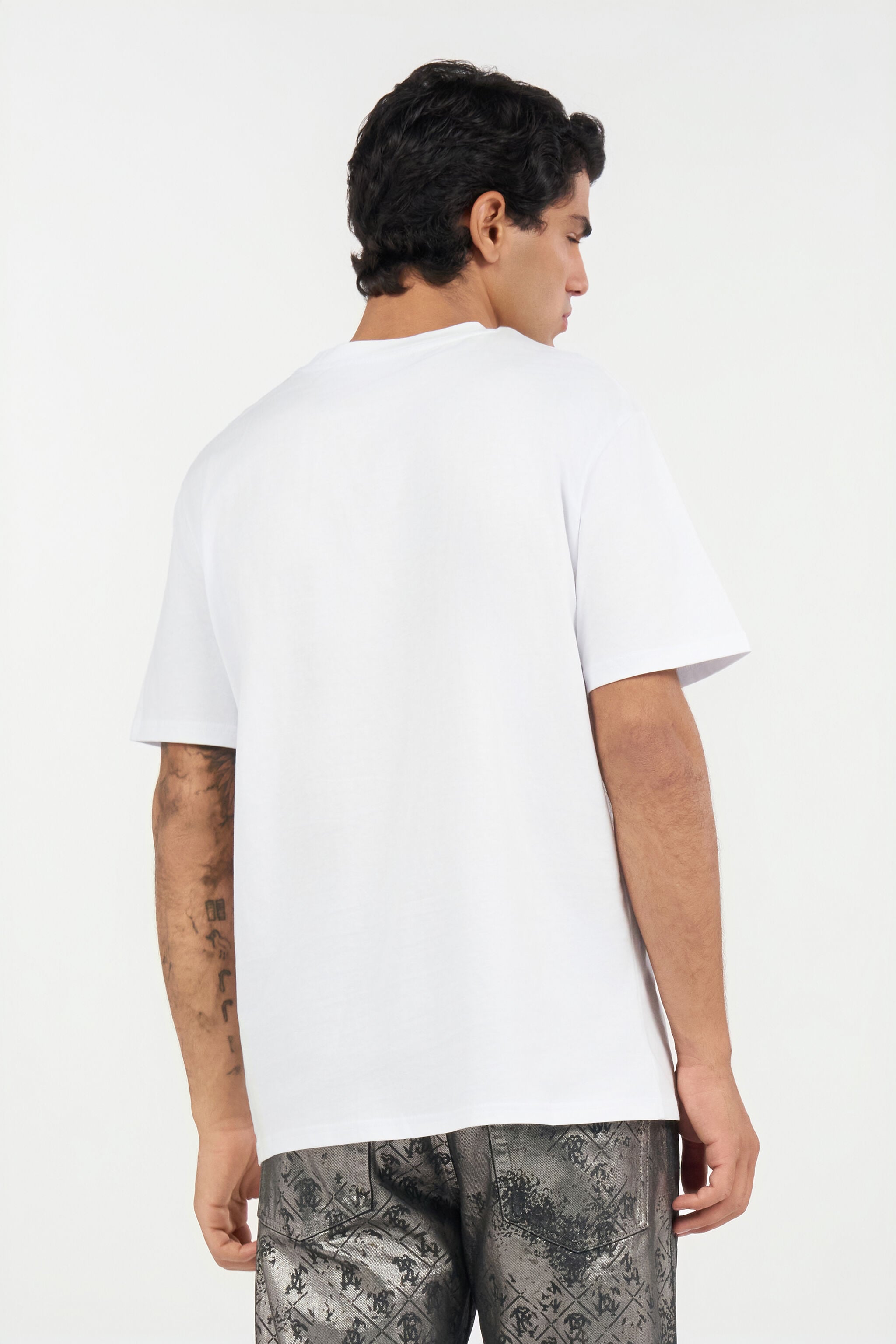 RC White T-Shirt with Monogram RC RC White T-Shirt with Monogram RC WHITE QOT60D-JD060