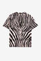 RC Camiseta de algodón con estampado Freedom y cristales Negro/Rosa OKT62D-3PC80