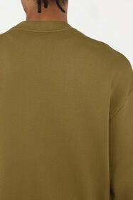 JC Military Green Sweatshirt With Logo Patch VERDE 185 VFT091-VF135